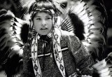 An Indian boy at a New Mexico pow-wow